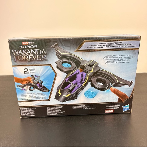 Black Panther Wakanda Forever Vibranium Blast Sunbird Playset with Shuri Marvel - Picture 13 of 13